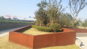 柳北耐候钢挡土墙